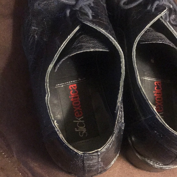 COPY - Genuine Ostrich Skin Shoes - Picture 3 of 4